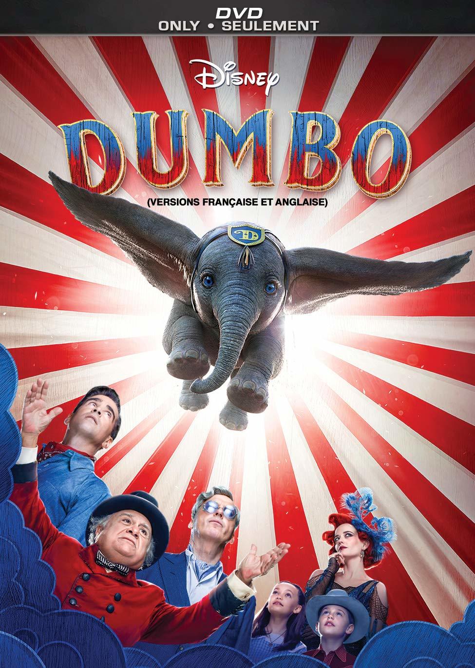 Dumbo [DVD] (2019).  Directed by Tim Burton.
