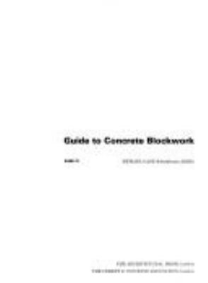 Guide to concrete blockwork
