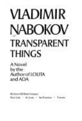 Transparent things; : a novel