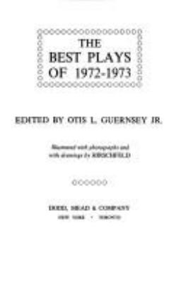 The best plays of 1972-1973