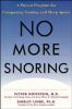 No more snoring : a proven program for conquering snoring and sleep apnea