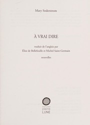 À vrai dire