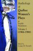 Anthology of Québec women's plays in English translation