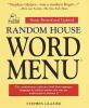 Random House word menu